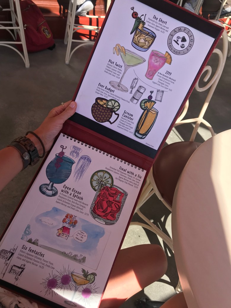 Lamplight Lounge Menu